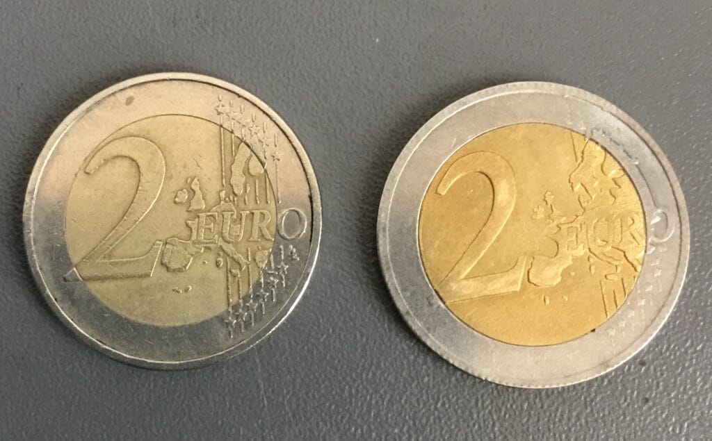 was wiegt ein 2 euro stück