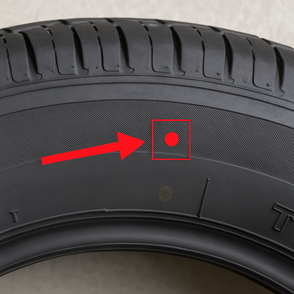 was bedeutet das rot gekennzeichnete symbol auf dem reifen