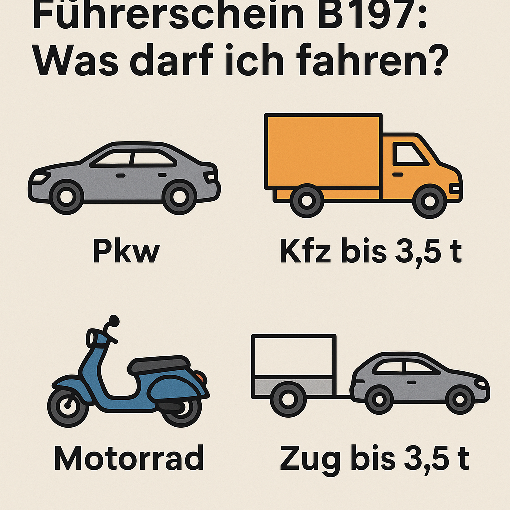führerschein b197 was darf ich fahren