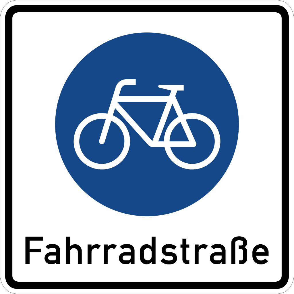 Die Fahrradstraße (Zeichen 244.1)
