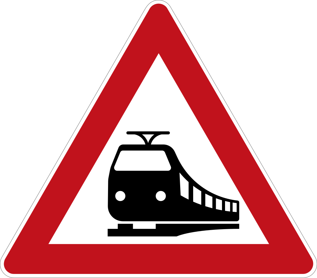 Worauf weist dieses Verkehrszeichen hin Bahnübergang