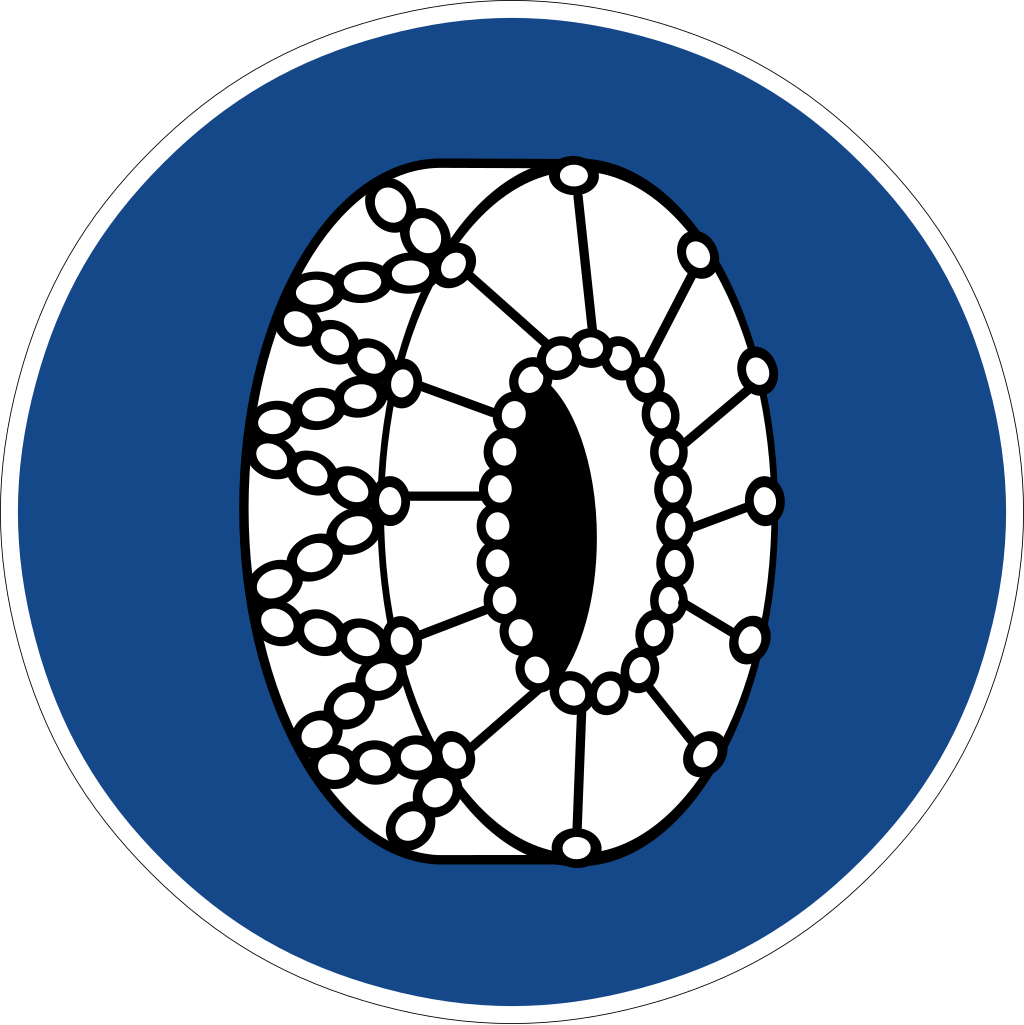 Schneekettenpflicht (VZ 268)