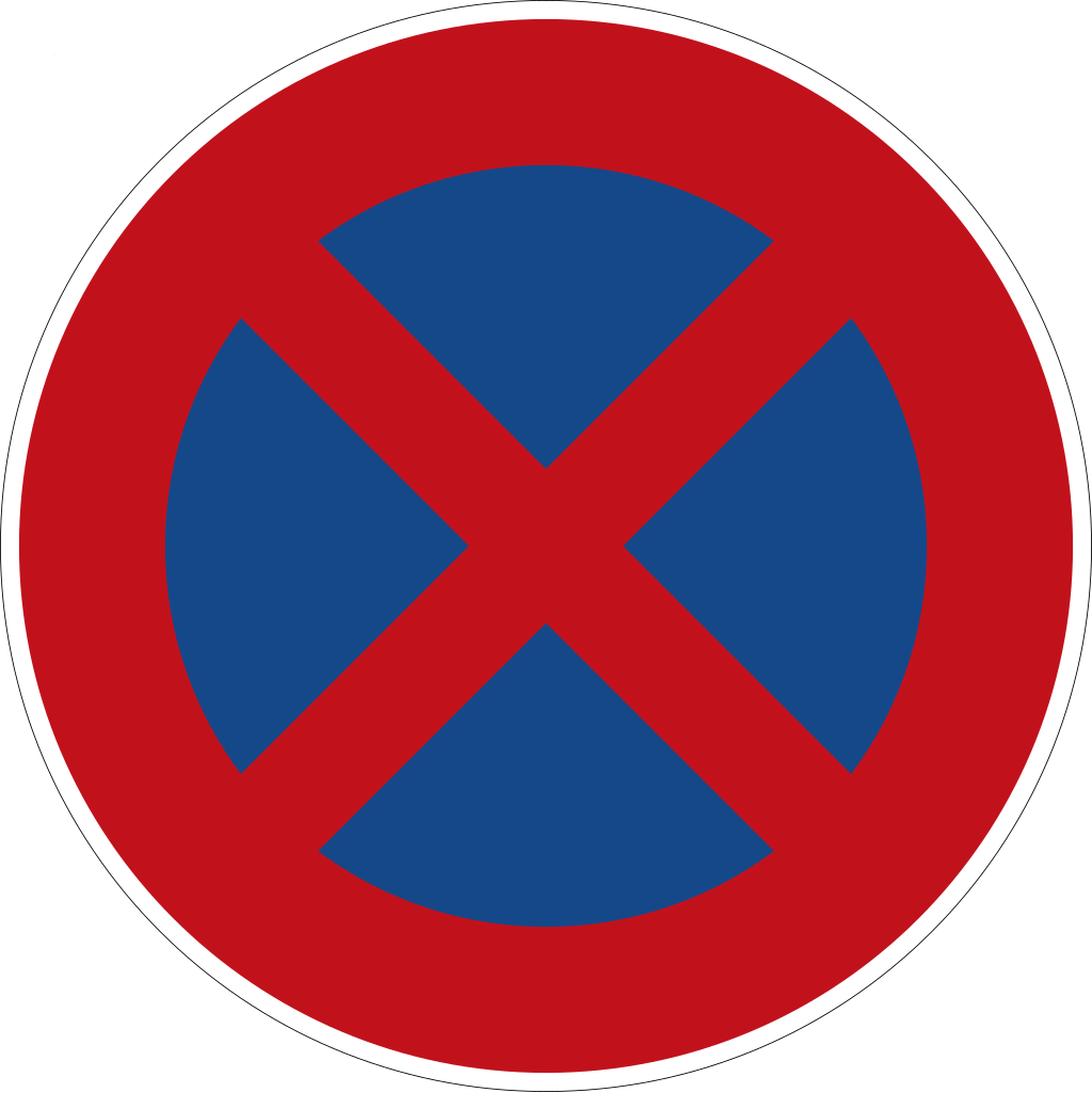 Zeichen 283 (Absolutes Haltverbot)
