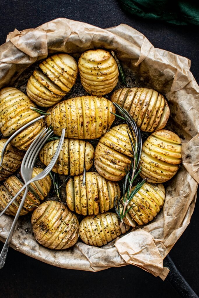 rohe Kartoffeln Heißluftfritteuse